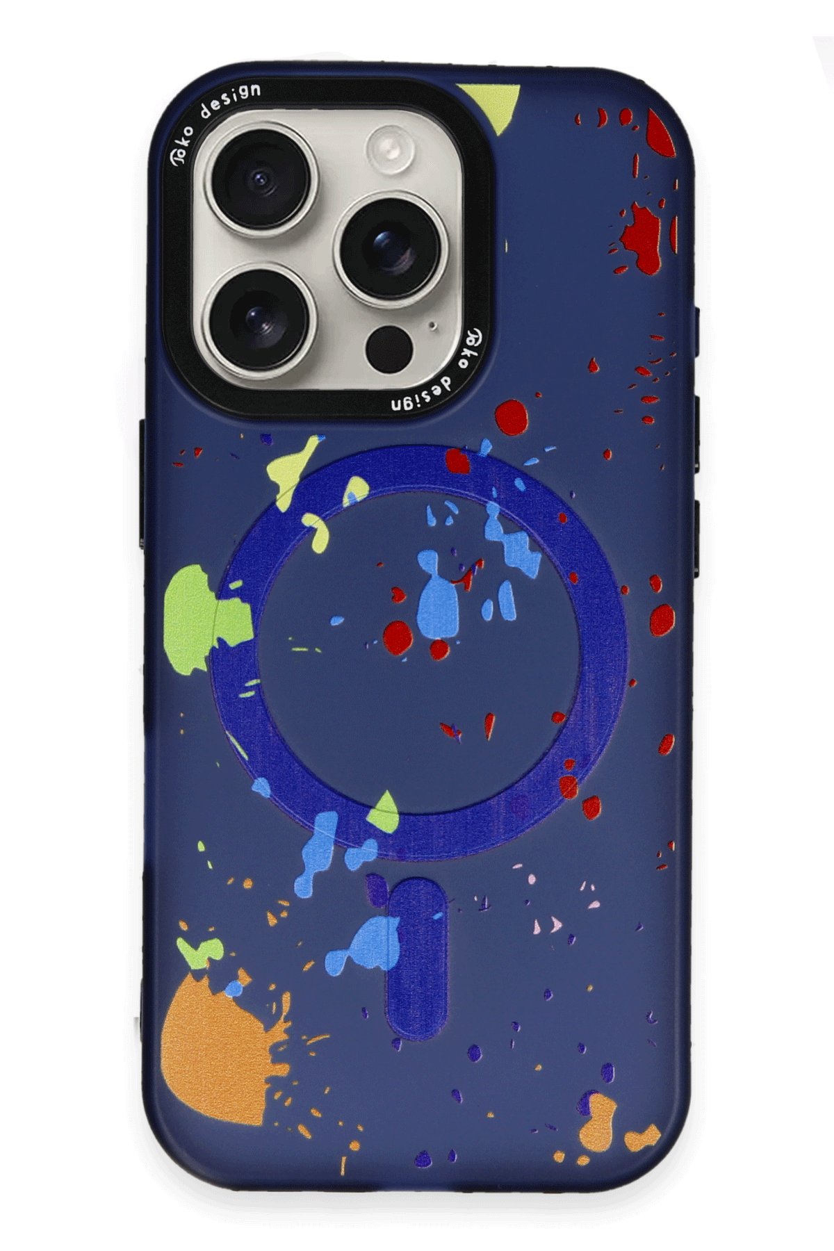 Joko iPhone 16 Pro Max Colorful Magsafe Kapak - Lacivert