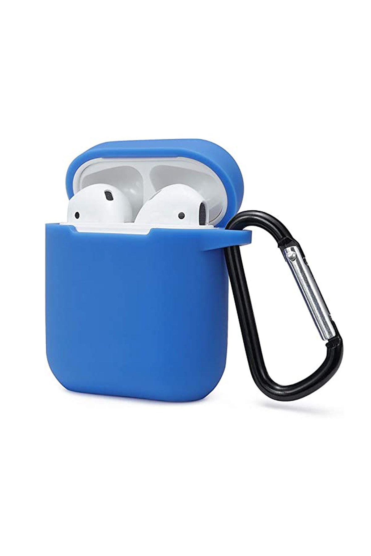 Airpods (1.nesil) Sert Silikon Kılıf - Mavi Airpods (1.nesil) Sert Silikon Kılıf - Mavi