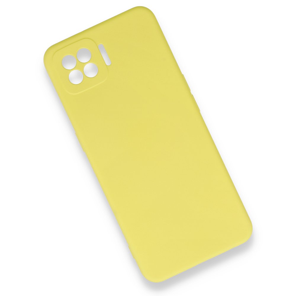 Oppo A73 Kılıf Nano içi Kadife Silikon - Sarı Oppo A73 Kılıf Nano içi Kadife Silikon - Sarı