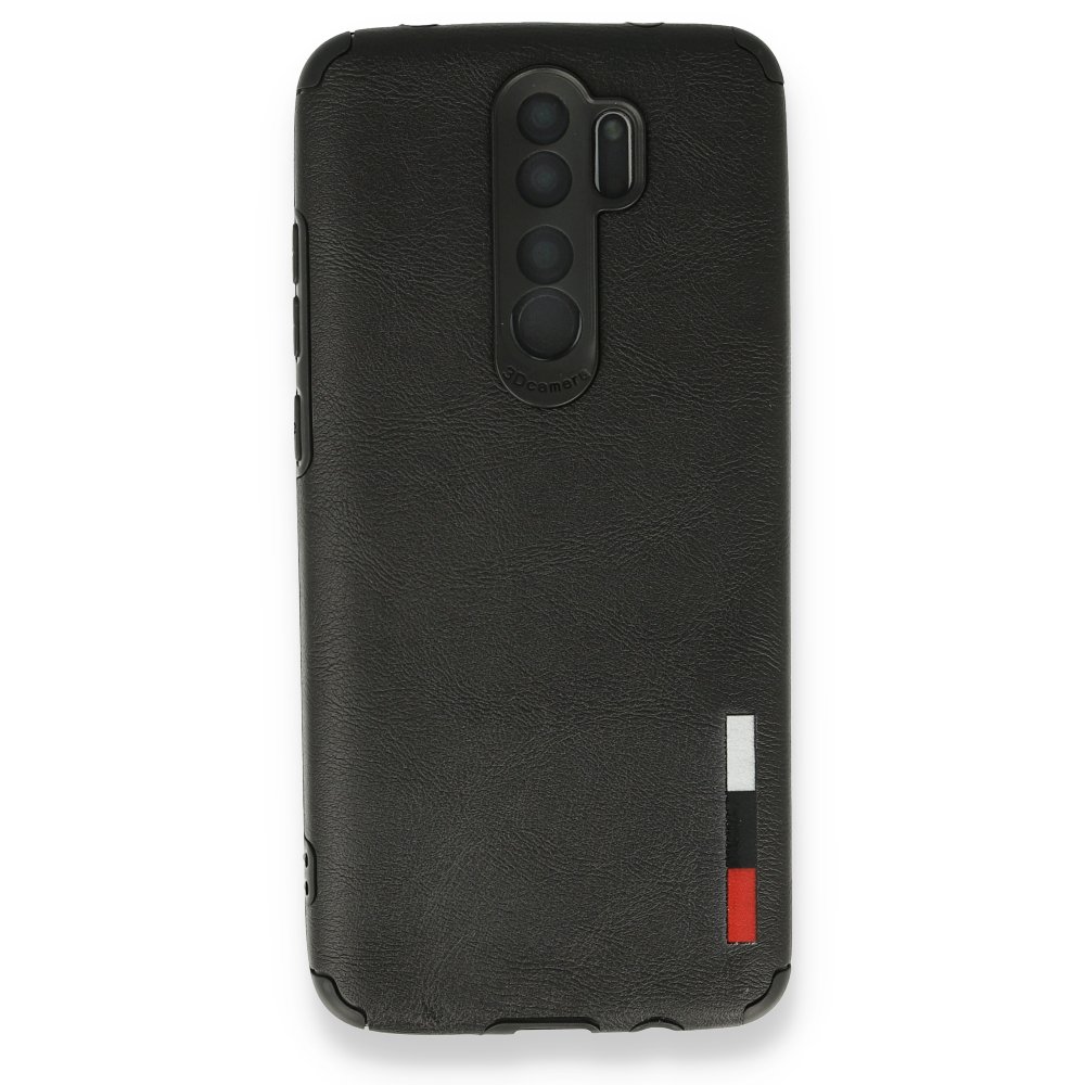 Redmi Note 8 Pro Kılıf Loop Deri Silikon - Siyah