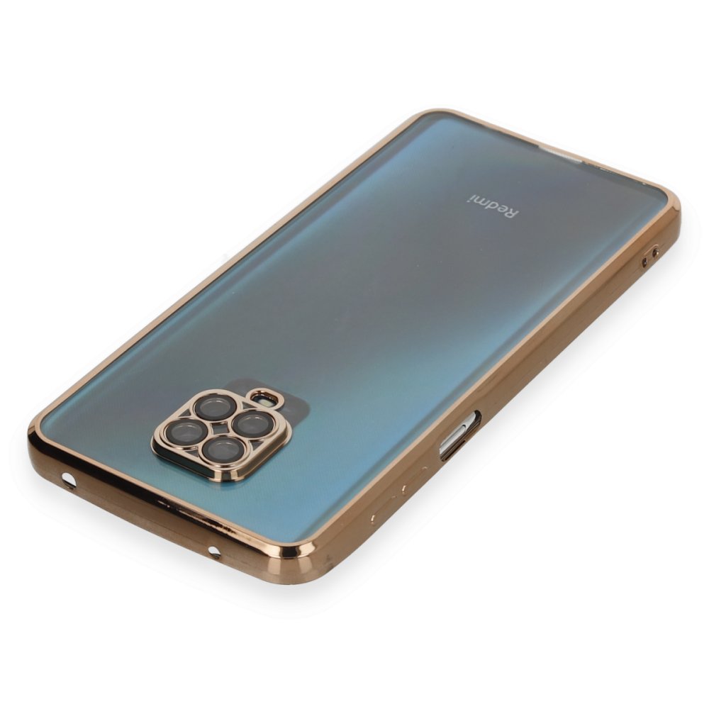 Redmi Note 9S Kılıf Razer Lensli Silikon - Gold