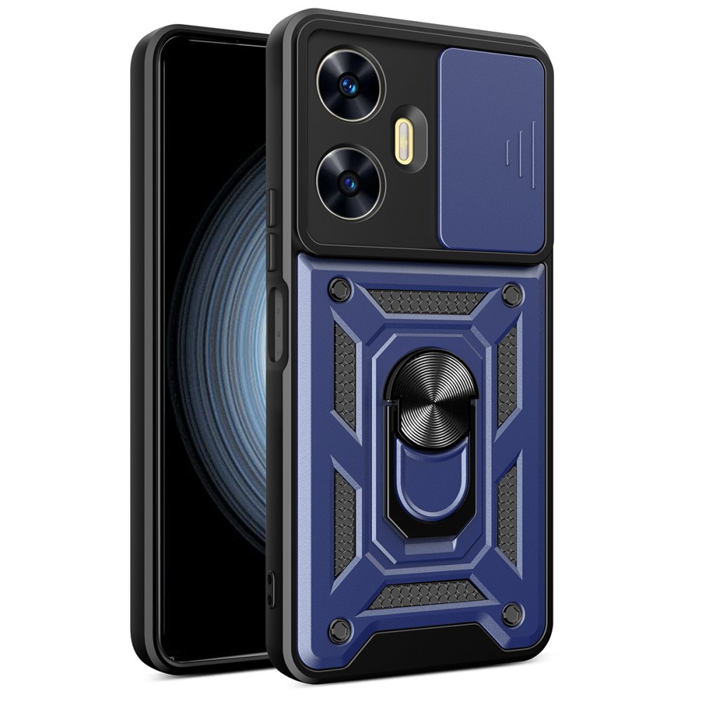 Realme C55 Kılıf Pars Lens Yüzüklü Silikon - Lacivert Realme C55 Kılıf Pars Lens Yüzüklü Silikon - Lacivert