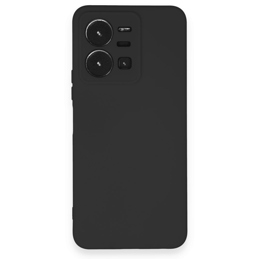 Vivo Y35 Kılıf Nano içi Kadife Silikon - Siyah Vivo Y35 Kılıf Nano içi Kadife Silikon - Siyah