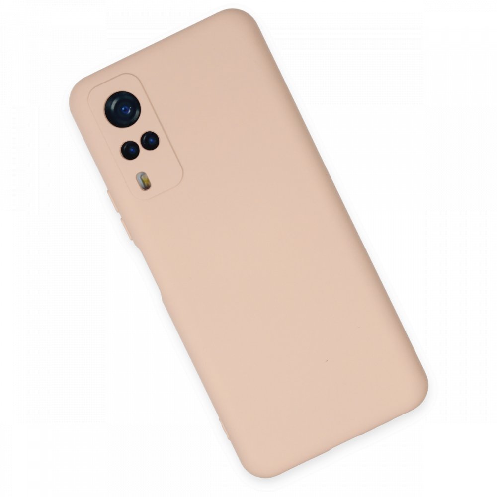  Vivo Y53S Kılıf Nano içi Kadife Silikon - Pudra