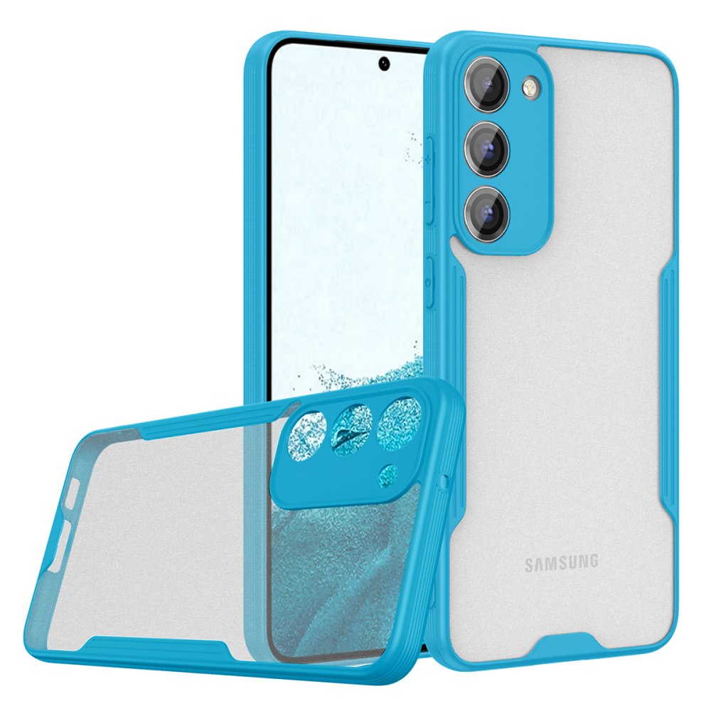  Samsung Galaxy S23 Plus Kılıf Platin Silikon - Mavi