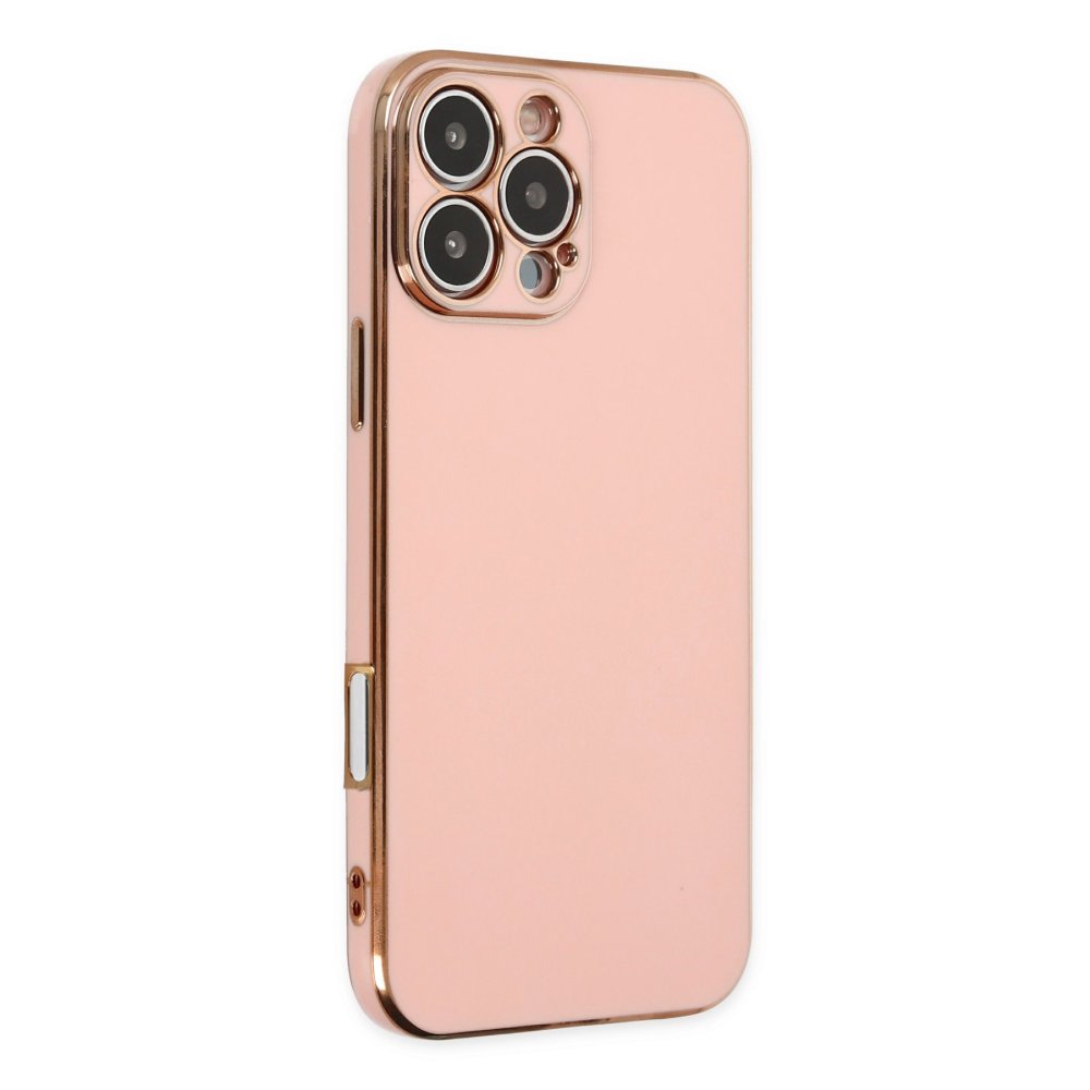  iPhone 16 Pro Kılıf Volet Silikon - Pembe