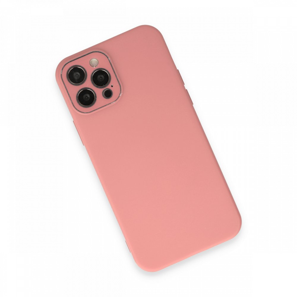  iPhone 12 Pro Max Kılıf Lansman Glass Kapak - Pembe