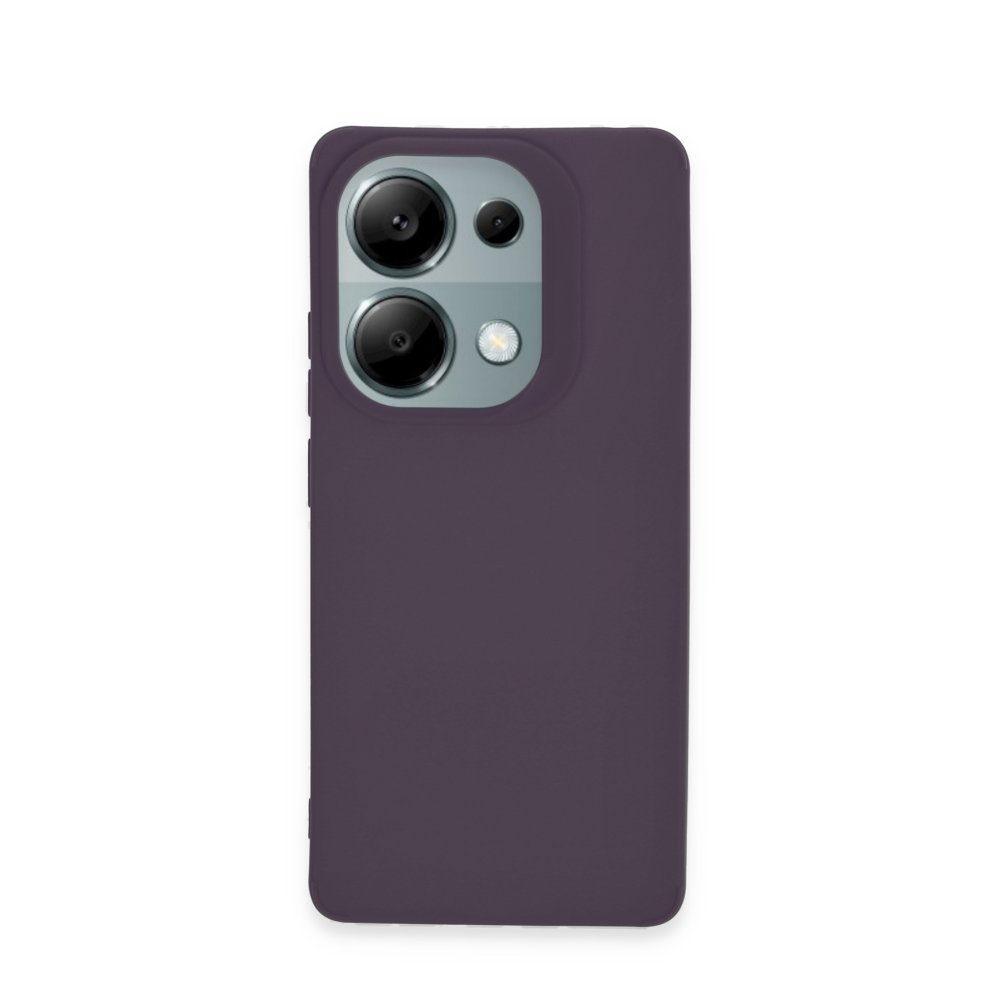  Xiaomi Poco M6 Pro 4G Kılıf Petro Silikon - Mürdüm