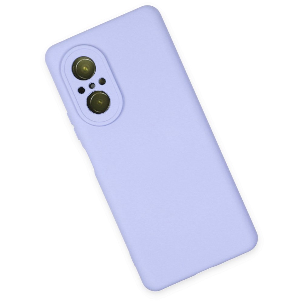  Huawei Nova 9 SE Kılıf Nano içi Kadife Silikon - Lila