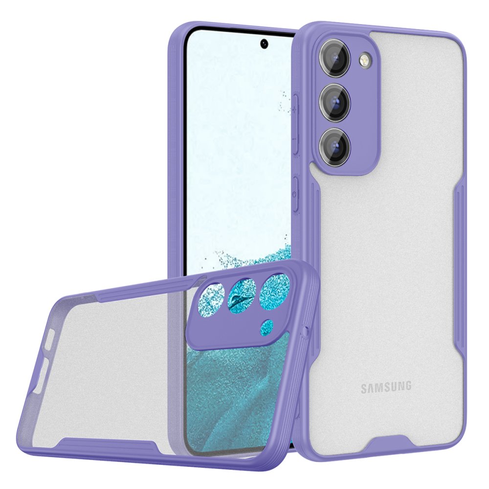  Samsung Galaxy S23 Plus Kılıf Platin Silikon - Lila