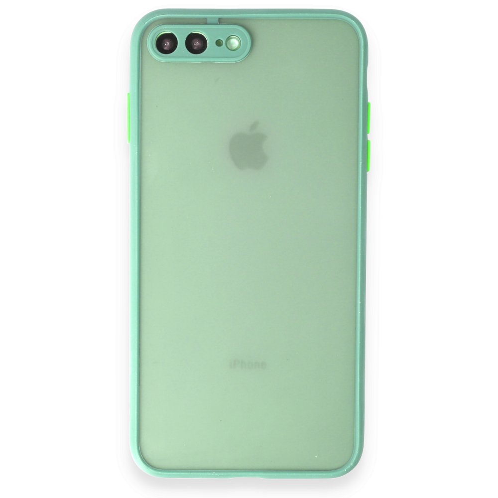  iPhone 8 Plus Kılıf Montreal Silikon Kapak - Turkuaz