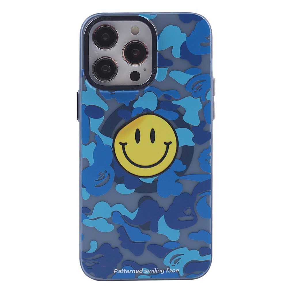  iPhone 12 Pro Max Kılıf Apollo Magneticsafe Desenli Kapak - Apollo Mavi - 1