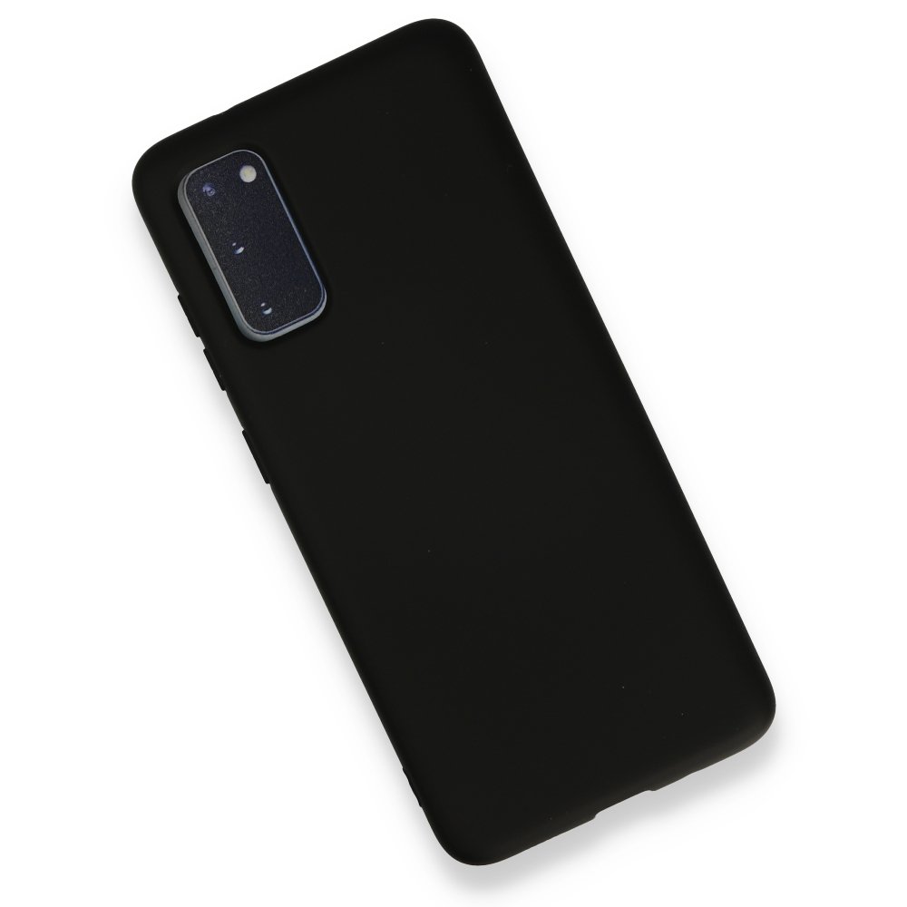  Samsung Galaxy S20 Kılıf Nano içi Kadife Silikon - Siyah