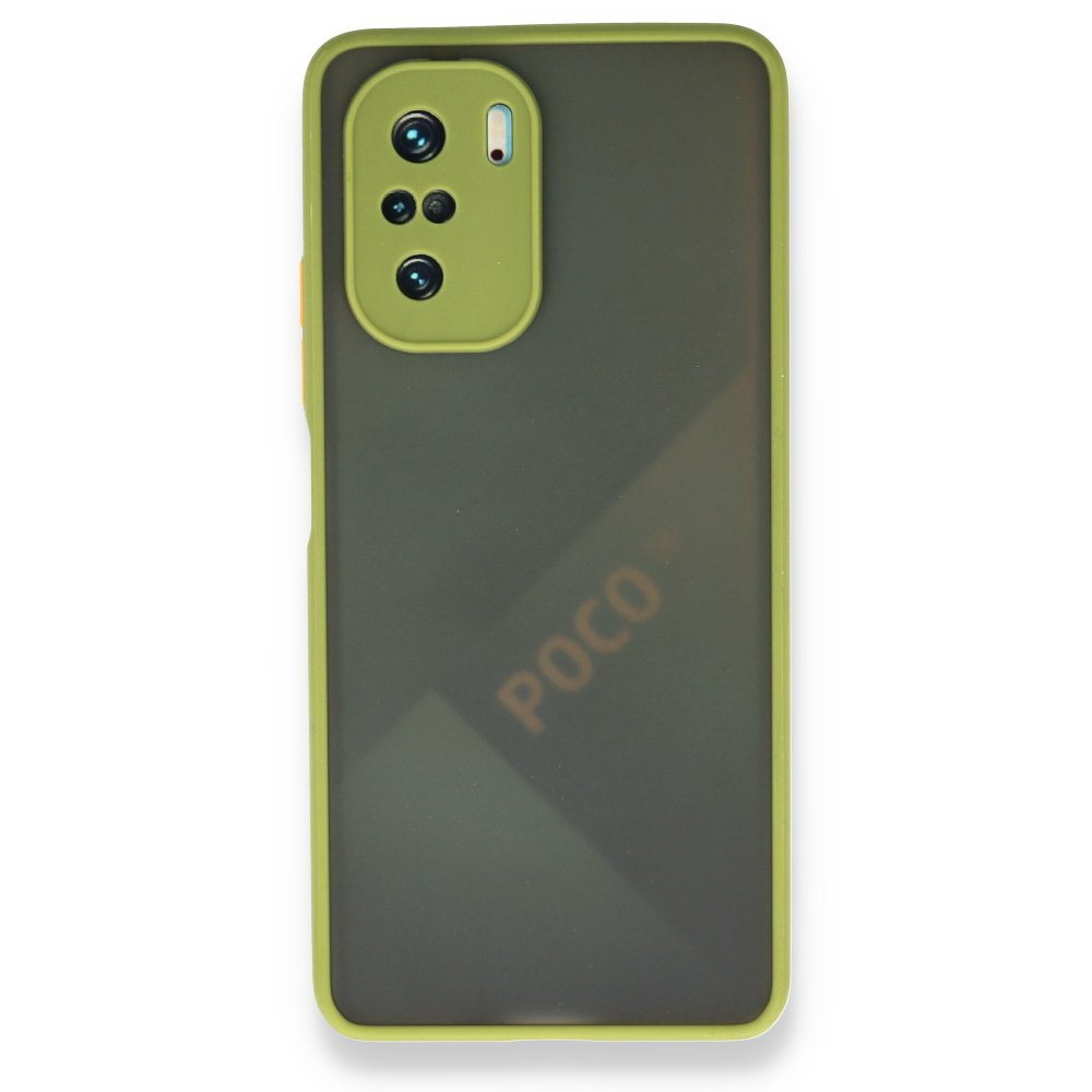  Xiaomi Poco F3 Kılıf Montreal Silikon Kapak - Açık Yeşil