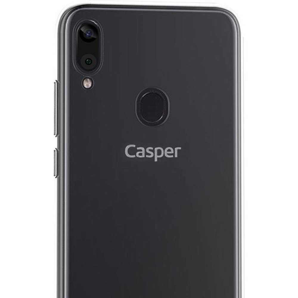  Casper Via E3 Kılıf Lüx Şeffaf Silikon - Şeffaf
