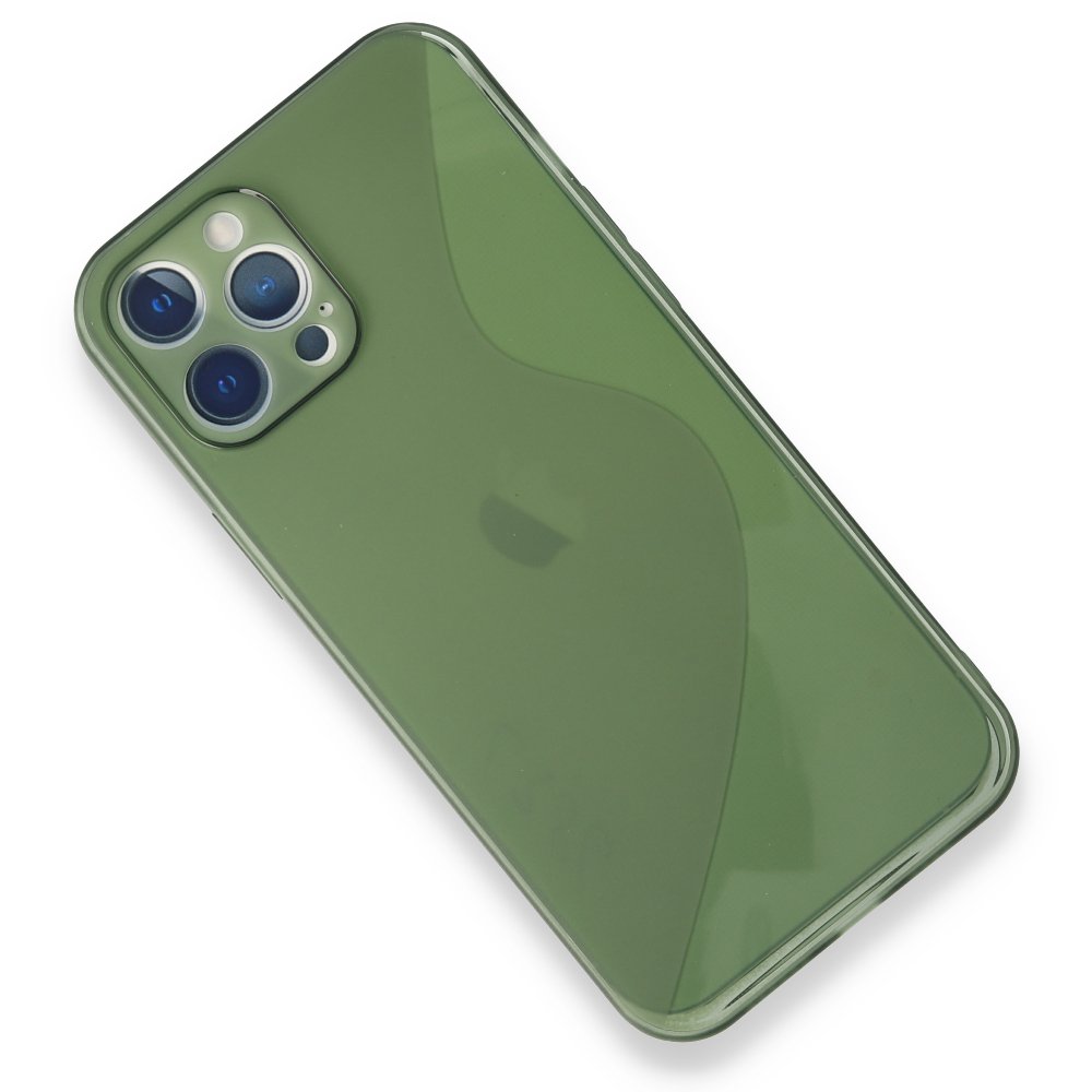  iPhone 12 Pro Kılıf S Silikon - Yeşil
