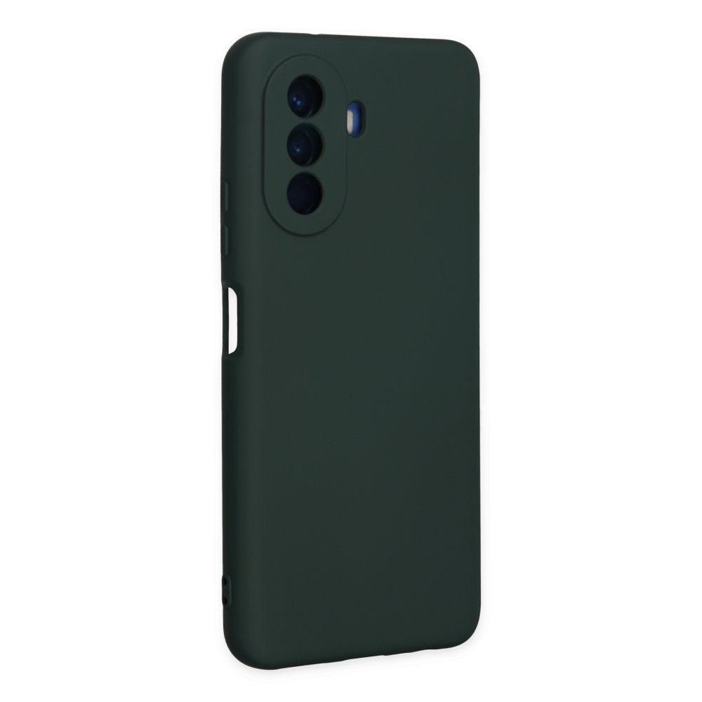 Huawei Nova Y70 Kılıf Nano içi Kadife Silikon - Koyu Yeşil Huawei Nova Y70 Kılıf Nano içi Kadife Silikon - Koyu Yeşil