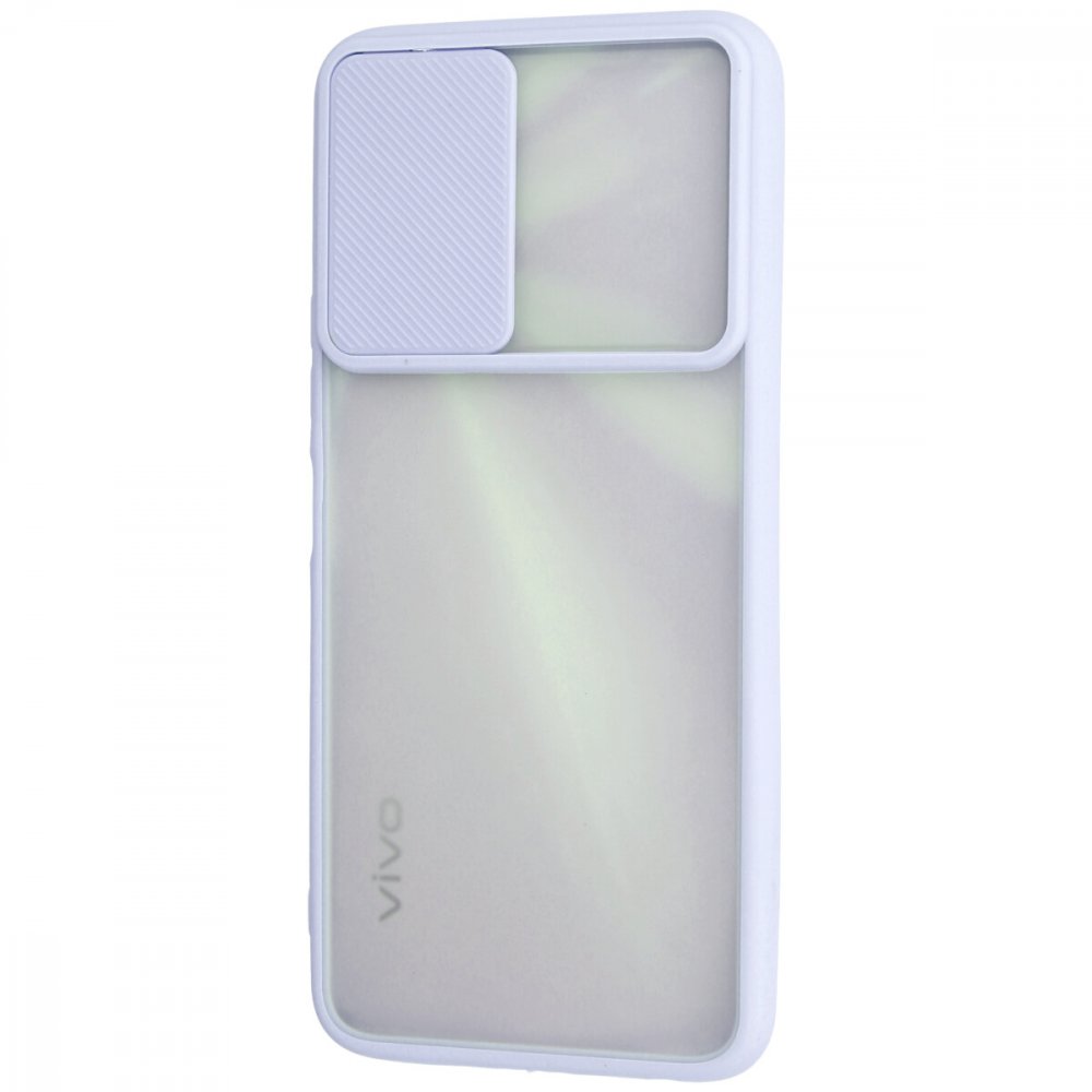  Vivo Y11S Kılıf Palm Buzlu Kamera Sürgülü Silikon - Lila