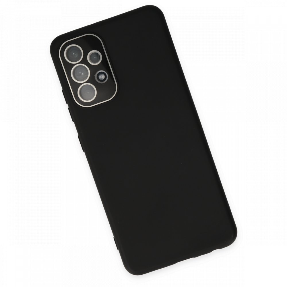  Samsung Galaxy A73 5G Kılıf Lansman Glass Kapak - Siyah