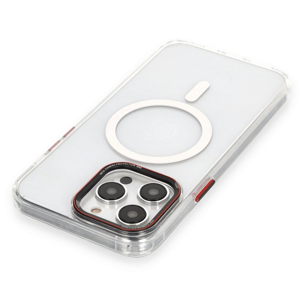  iPhone 14 Pro Kılıf Dinamik Magneticsafe Silikon - Şeffaf