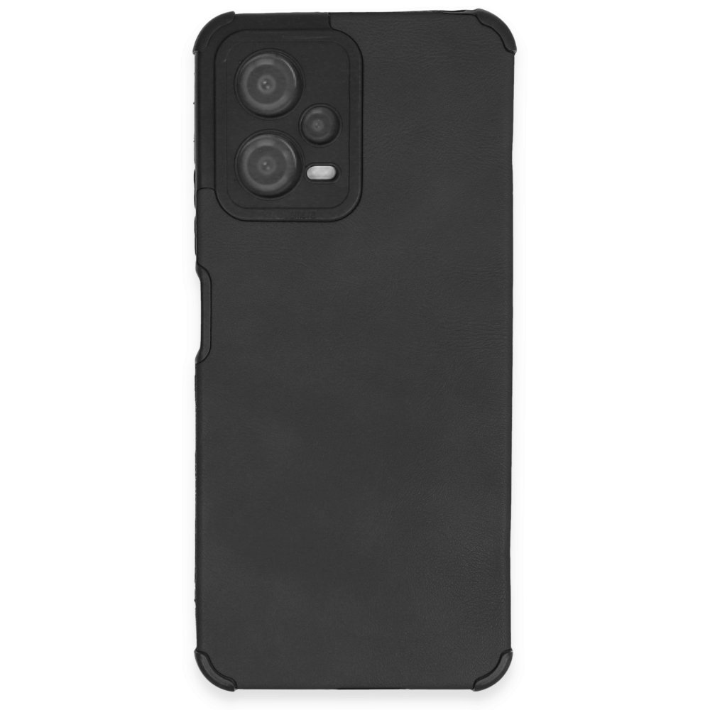 Redmi Note 12 5G Kılıf Loop Deri Silikon - Siyah
