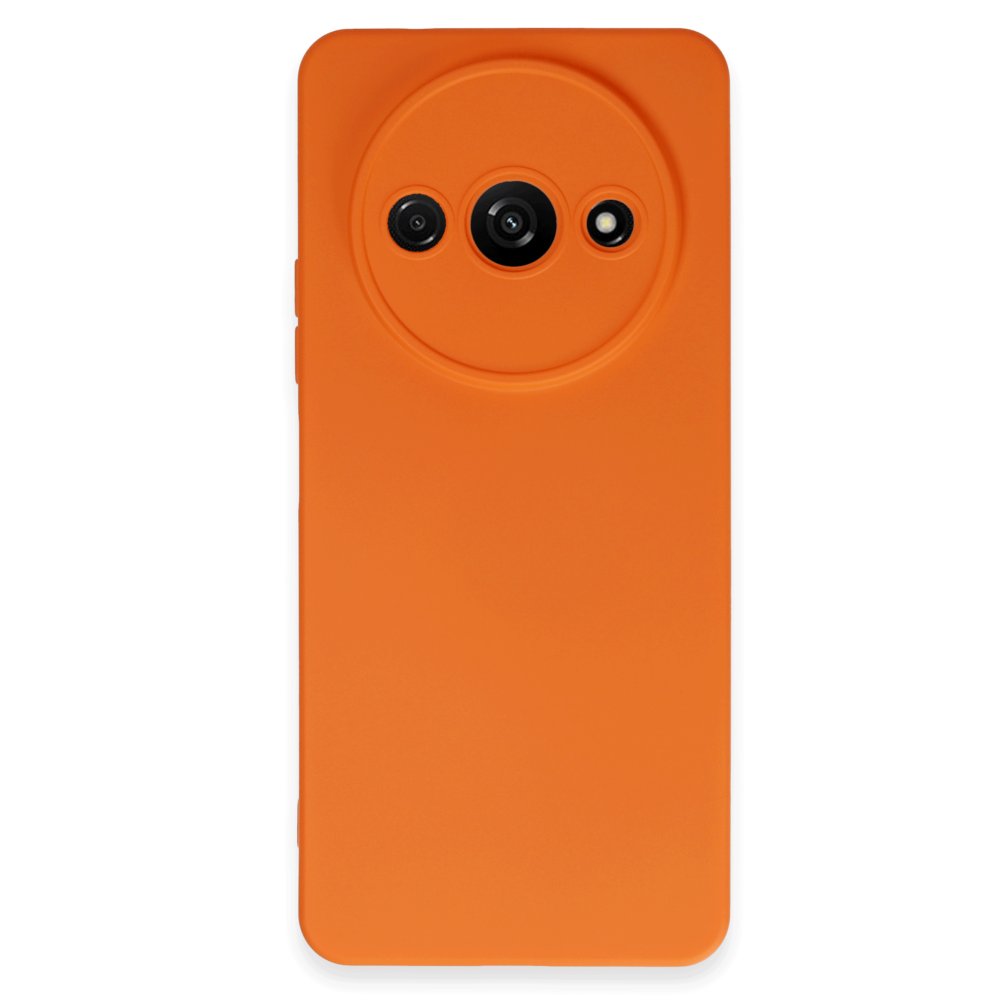 Xiaomi Poco C61 Kılıf Nano içi Kadife Silikon - Turuncu Xiaomi Poco C61 Kılıf Nano içi Kadife Silikon - Turuncu
