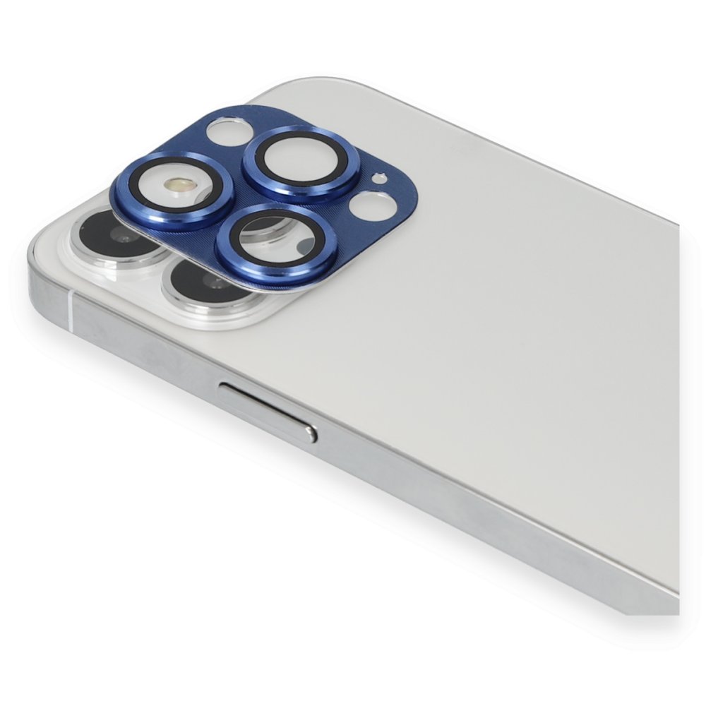  iPhone 13 Pro Pers Alüminyum Kamera Lens - Lacivert