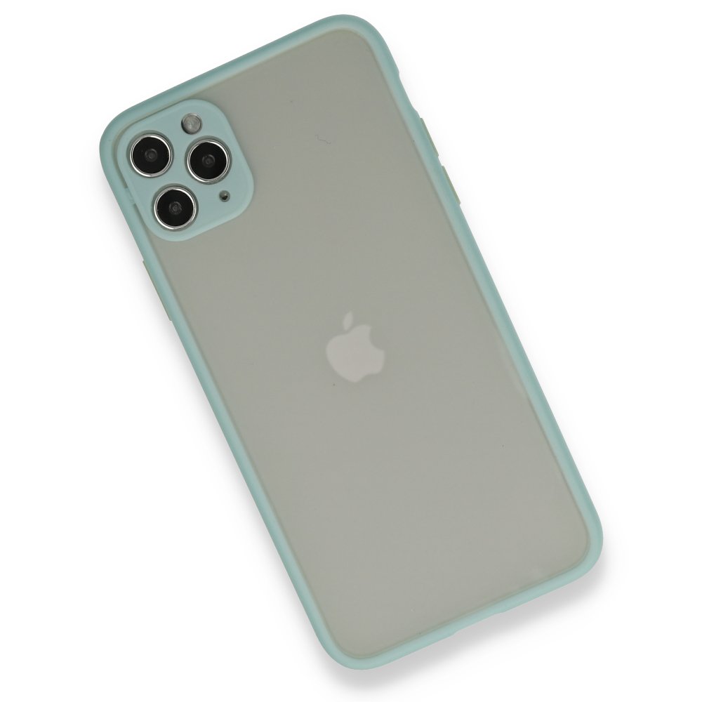  iPhone 12 Pro Max Kılıf Montreal Silikon Kapak - Turkuaz