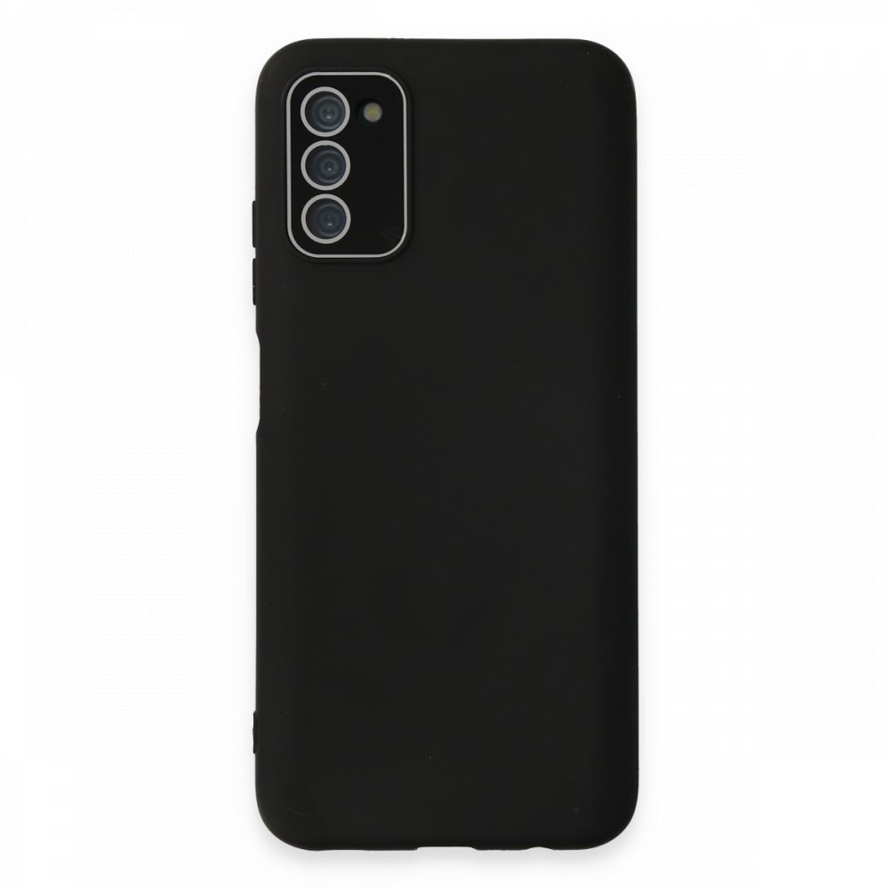  Samsung Galaxy A03S Kılıf Lansman Glass Kapak - Siyah