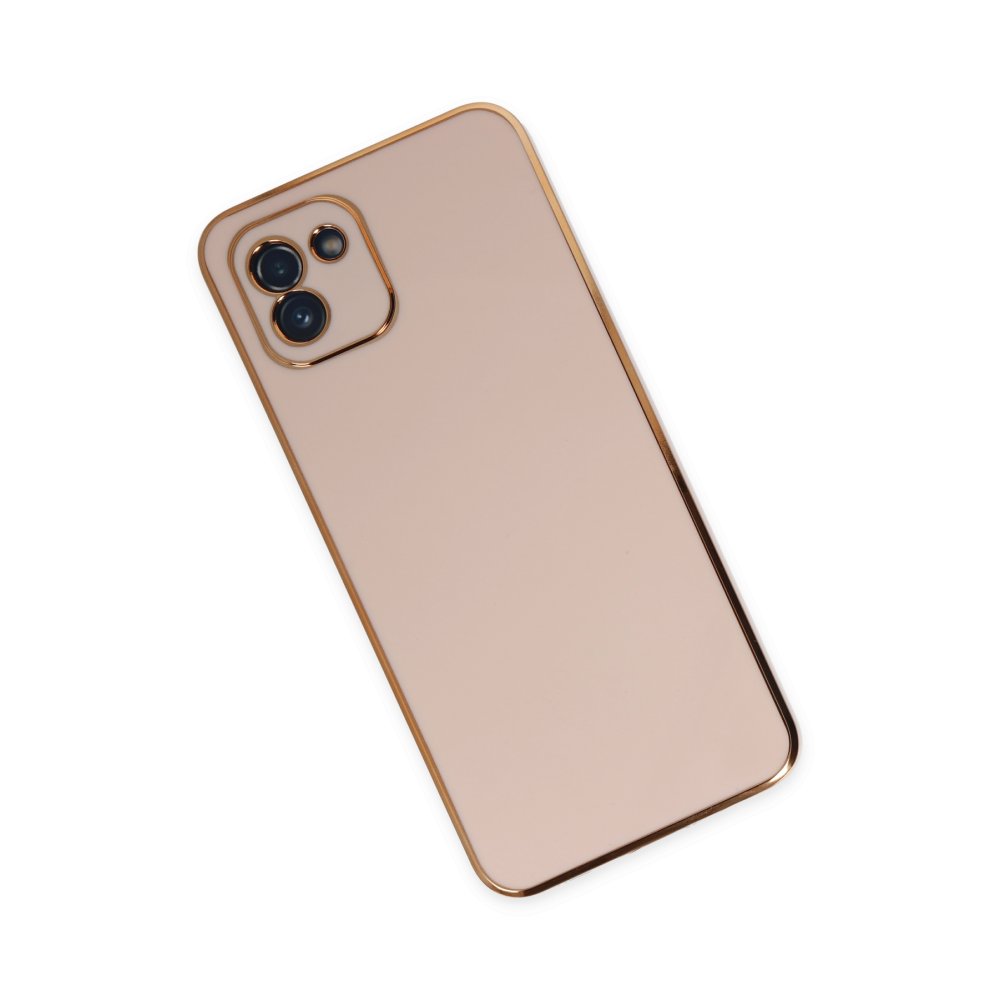  Samsung Galaxy A03 Kılıf Volet Silikon - Pembe