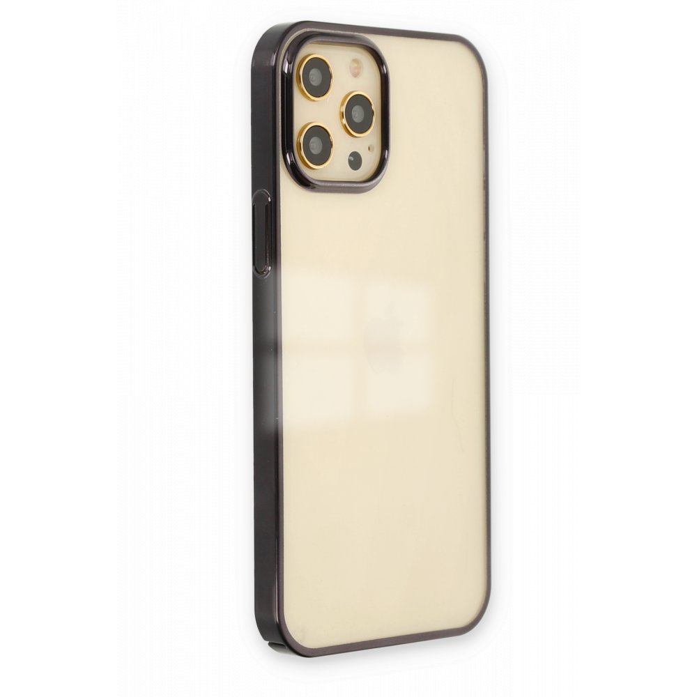  iPhone 12 Pro Max Kılıf Element Silikon - Siyah