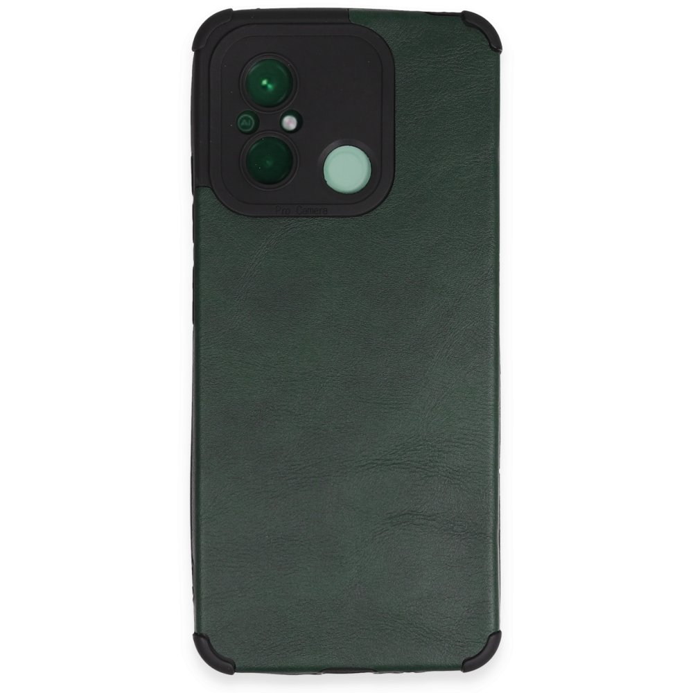 Redmi 12C Kılıf Loop Deri Silikon - Yeşil