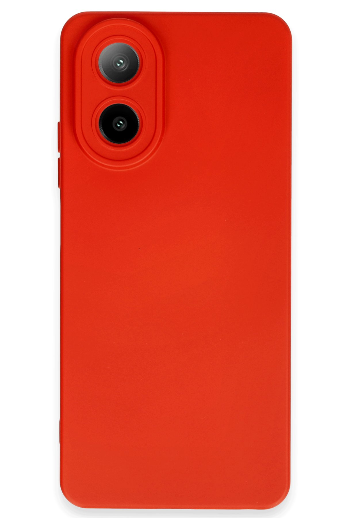  Oppo A38 Kılıf Nano içi Kadife Silikon - Kırmızı