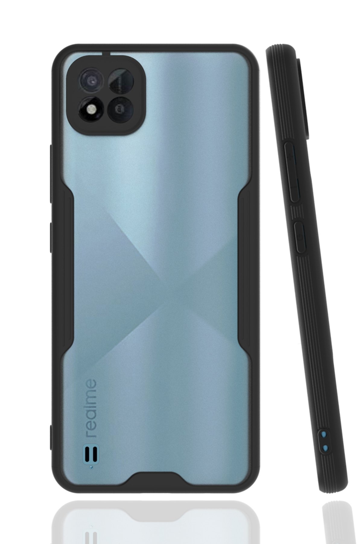 Realme C11 2021 Kılıf Platin Silikon - Siyah  Realme C11 2021 Kılıf Platin Silikon - Siyah
