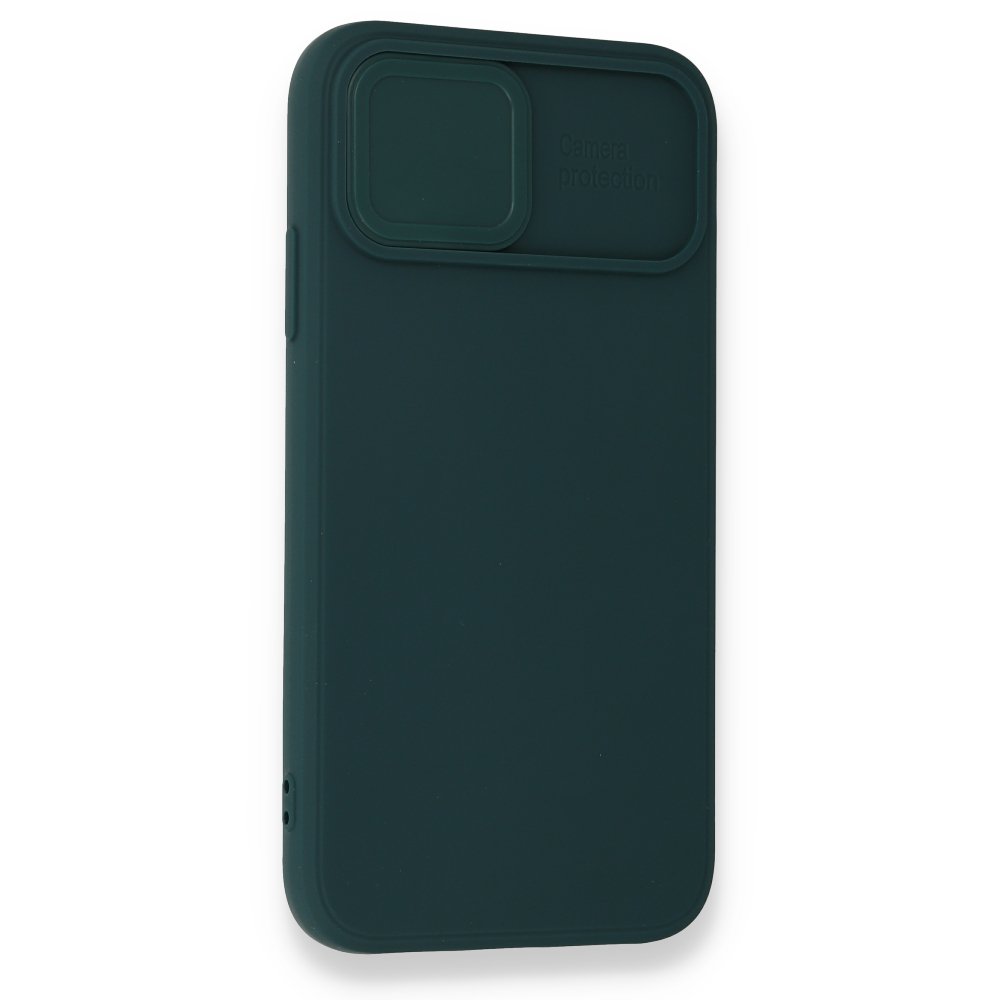  iPhone 12 Mini Kılıf Color Lens Silikon - Yeşil