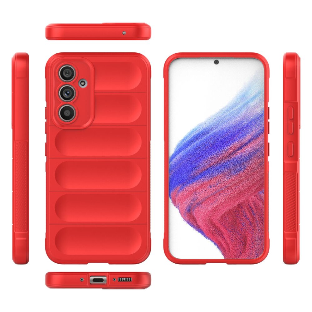  Samsung Galaxy A54 5G Kılıf Optimum Silikon - Kırmızı