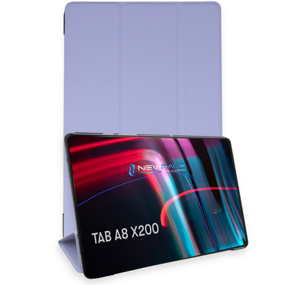  Samsung Galaxy X200 Tab A8 10.5 Kılıf Tablet Smart Kılıf - Lila
