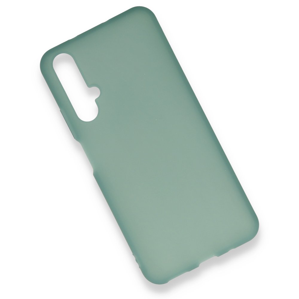 Huawei Nova 5T Kılıf Hopi Silikon - Yeşil  Huawei Nova 5T Kılıf Hopi Silikon - Yeşil