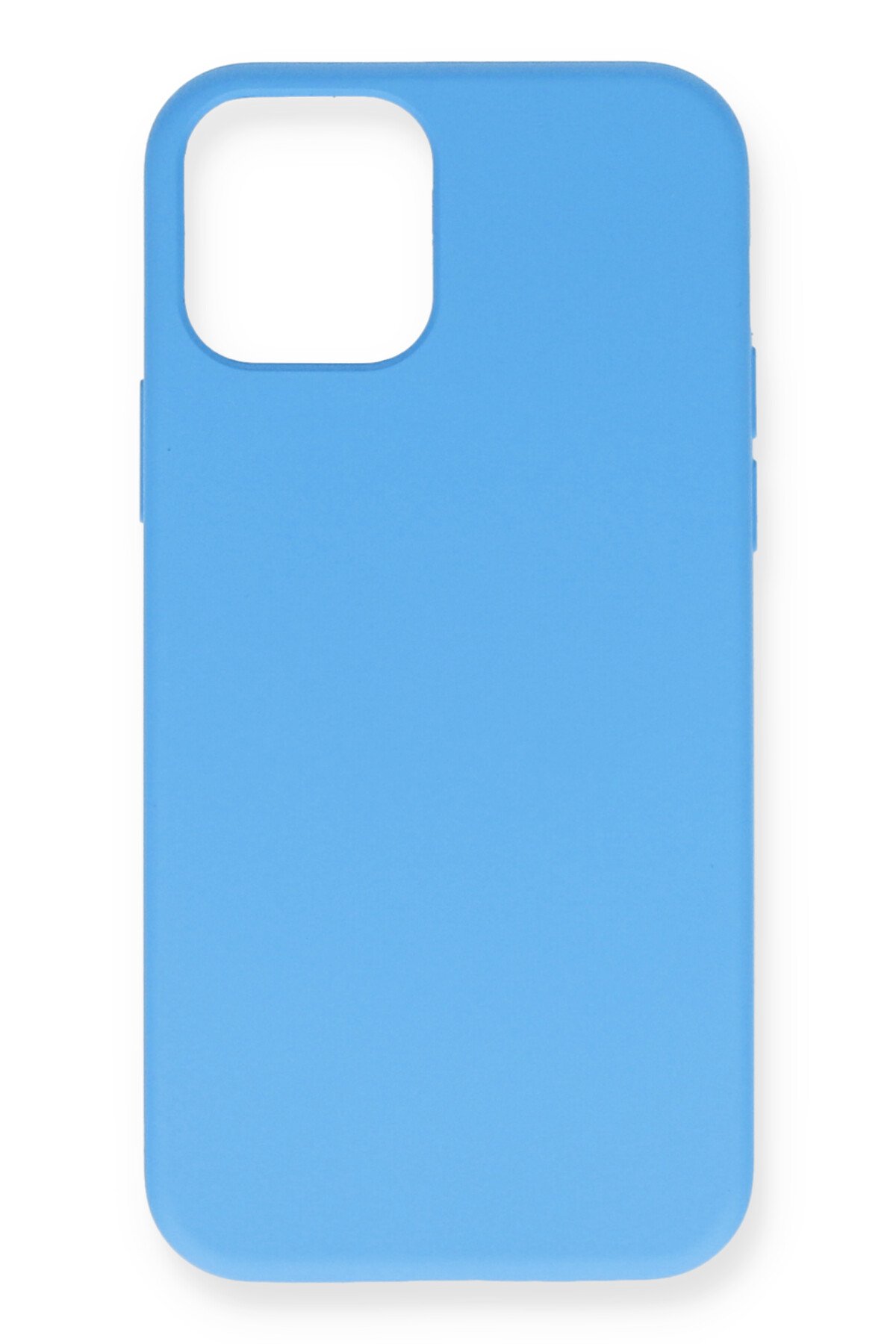  iPhone 12 Pro Kılıf Nano içi Kadife Silikon - Mavi