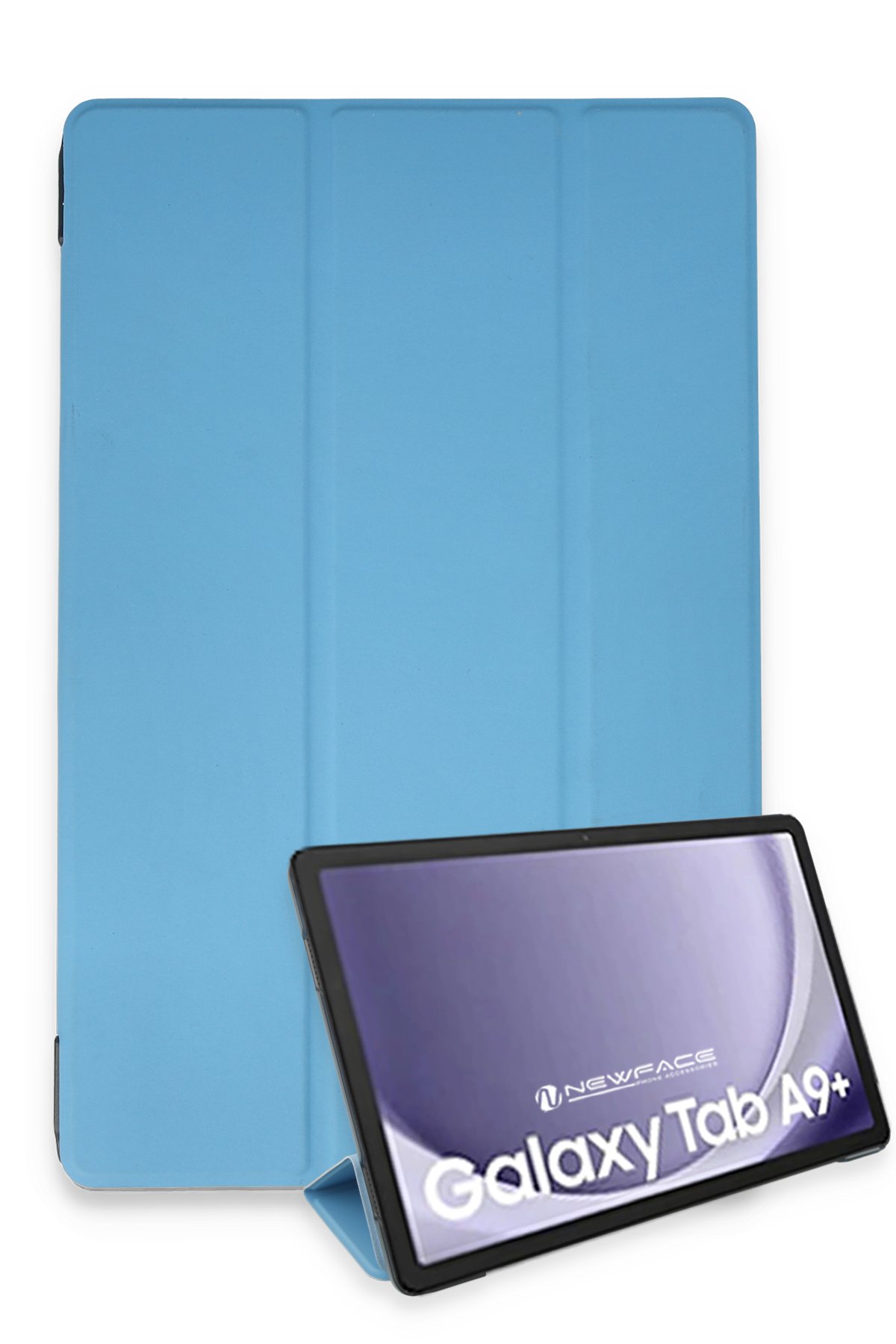  Samsung Galaxy Tab A9 Plus Kılıf Tablet Smart Kılıf - Mavi