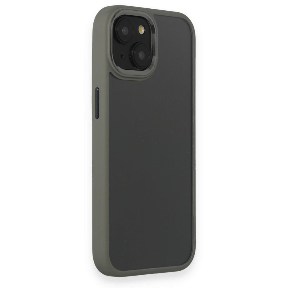  iPhone 15 Kılıf Power Silikon - Gri