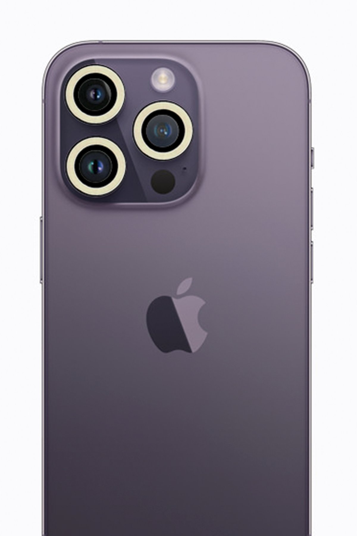  iPhone 13 Pro Neon Fosforlu Kamera Lens - Beyaz