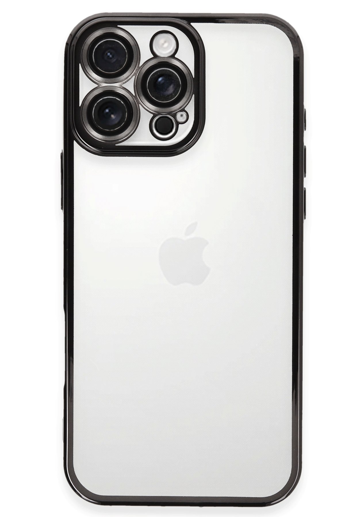  iPhone 16 Pro Max Kılıf Razer Lensli Silikon - Siyah