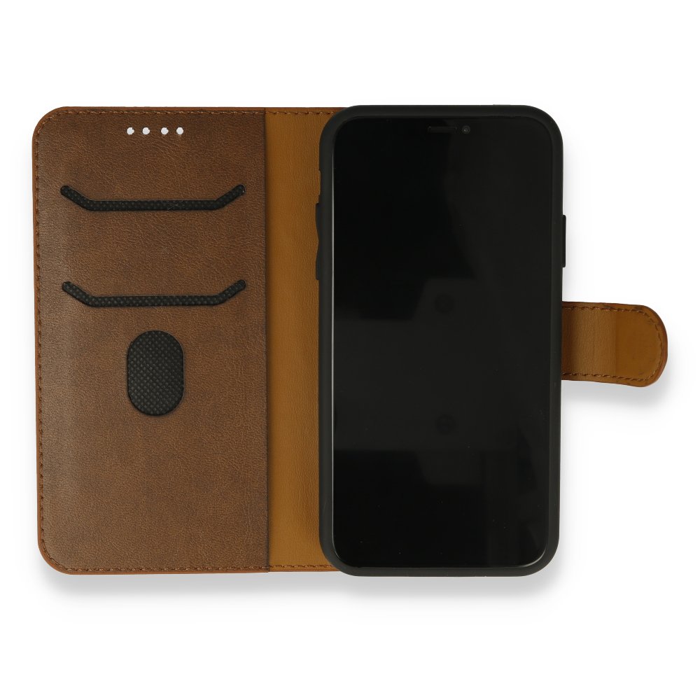 iPhone 13 Mini Kılıf Trend S Plus Kapaklı Kılıf - Taba iPhone 13 Mini Kılıf Trend S Plus Kapaklı Kılıf - Taba