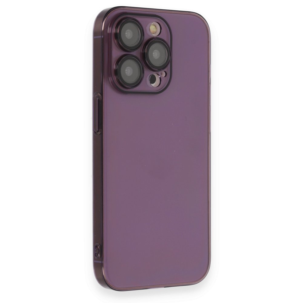  iPhone 13 Pro Kılıf Armada Lensli Kapak - Derin Mor