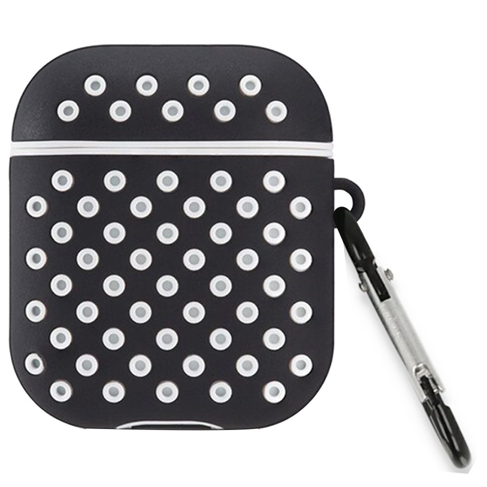 Airpods (1.nesil) Spor Delikli Kılıf - Siyah-Beyaz Airpods (1.nesil) Spor Delikli Kılıf - Siyah-Beyaz