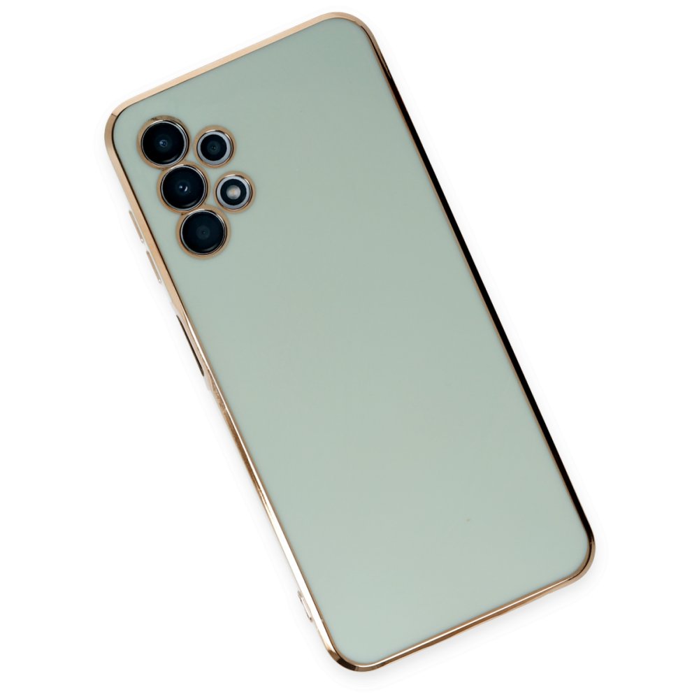  Samsung Galaxy A13 4G Kılıf Volet Silikon - Açık Yeşil