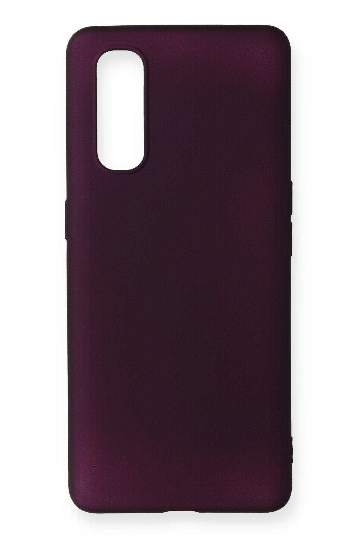  Oppo Find X2 Kılıf First Silikon - Mürdüm