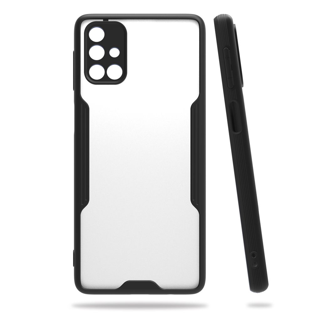  Samsung Galaxy M31S Kılıf Platin Silikon - Siyah