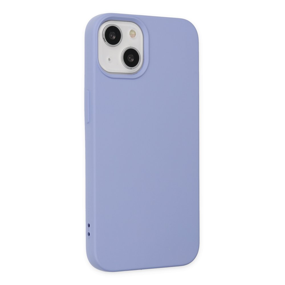 iPhone 14 Plus Kılıf Nano içi Kadife Silikon - Lila  iPhone 14 Plus Kılıf Nano içi Kadife Silikon - Lila